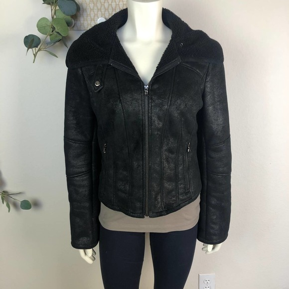🔥 3 for $30 Guess motorcycle style black jacket - Picture 2 of 13